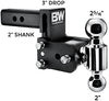 B&W Trailer Hitches Tow & Stow - Fits 2" Receiver, Dual Ball (2" x 2-5/16"), 3" Drop, 10,000 GTW - TS10033B