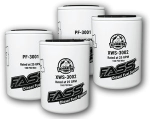 FASS Titanium Series Fuel Filter Package XWS3002 / PF3001 Combo