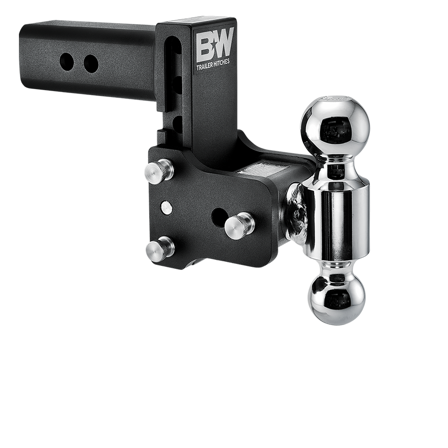 B&W Trailer Hitches Tow & Stow Adjustable Trailer Hitch Ball Mount - Fits 2.5