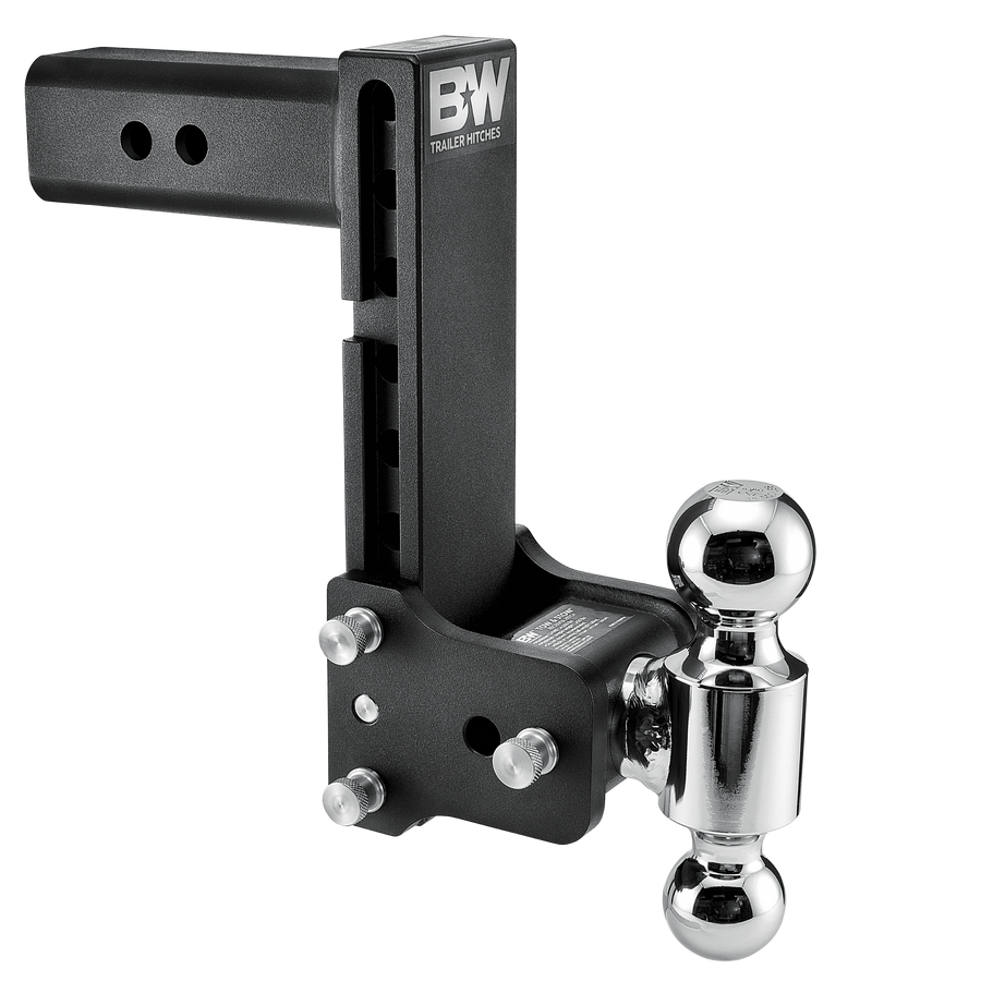 B&W Trailer Hitches Tow & Stow Adjustable Trailer Hitch Ball Mount - Fits 2.5