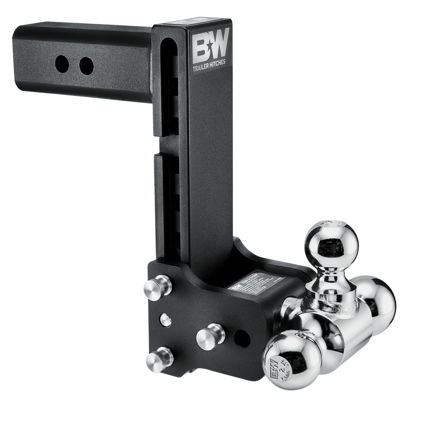 B&W Trailer Hitches Tow & Stow Adjustable Trailer Hitch Ball Mount - Fits 2.5