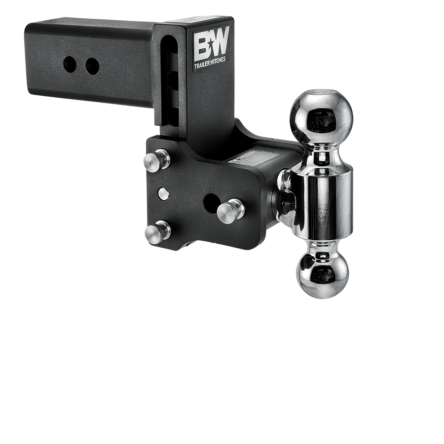 B&W Trailer Hitches Tow & Stow Adjustable Trailer Hitch Ball Mount - Fits 3
