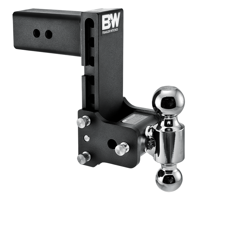 B&W Trailer Hitches Tow & Stow Adjustable Trailer Hitch Ball Mount - Fits 3