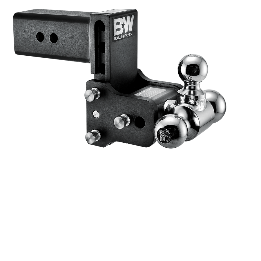 B&W Trailer Hitches Tow & Stow Adjustable Trailer Hitch Ball Mount - Fits 3