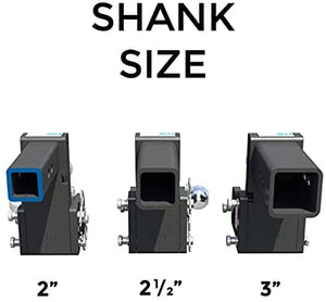 B&W Trailer Hitches Tow & Stow - Fits 2" Receiver, Dual Ball (2" x 2-5/16"), 5" Drop, 10,000 GTW - TS10037B