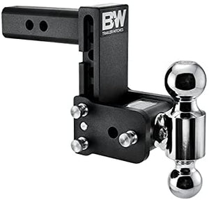 B&W Trailer Hitches Tow & Stow - Fits 2" Receiver, Dual Ball (2" x 2-5/16"), 5" Drop, 10,000 GTW - TS10037B