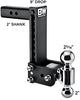 B&W Trailer Hitches Tow & Stow - Fits 2" Receiver, Dual Ball (2" x 2-5/16"), 9" Drop, 10,000 GTW - TS10043B