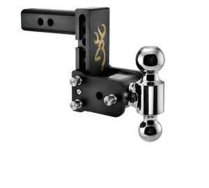 B&W Trailer Hitches Tow & Stow - Fits 2" Receiver, Dual Ball (2" x 2-5/16"), 5" Drop, 10,000 GTW - TS10037B