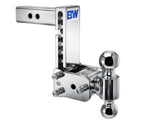 B&W Trailer Hitches Tow & Stow - Fits 2" Receiver, Dual Ball (2" x 2-5/16"), 7" Drop, 10,000 GTW - TS10040B