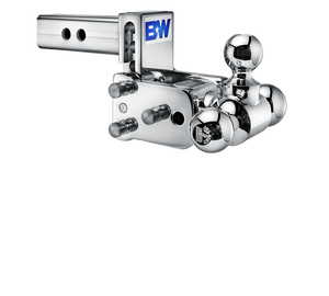 B&W Trailer Hitches Tow & Stow - Fits 2" Receiver, Tri-Ball (1-7/8" x 2" x 2-5/16"), 3" Drop, 10,000 GTW - TS10047B