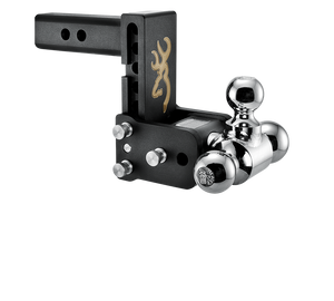 B&W Trailer Hitches Tow & Stow - Fits 2" Receiver, Tri-Ball (1-7/8" x 2" x 2-5/16"), 5" Drop, 10,000 GTW - TS10048B