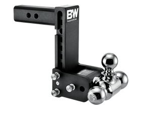 B&W Trailer Hitches Tow & Stow - Fits 2" Receiver, Tri-Ball (1-7/8" x 2" x 2-5/16"), 7" Drop, 10,000 GTW - TS10049B