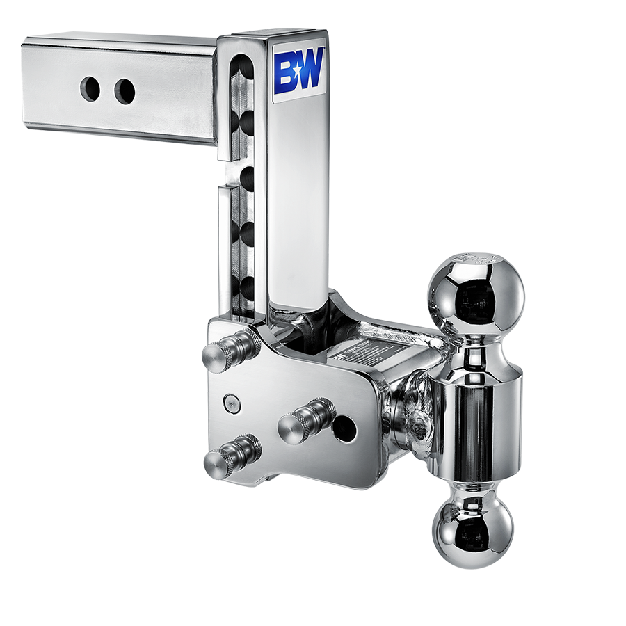 B&W Trailer Hitches Tow & Stow Adjustable Trailer Hitch Ball Mount - Fits 2.5